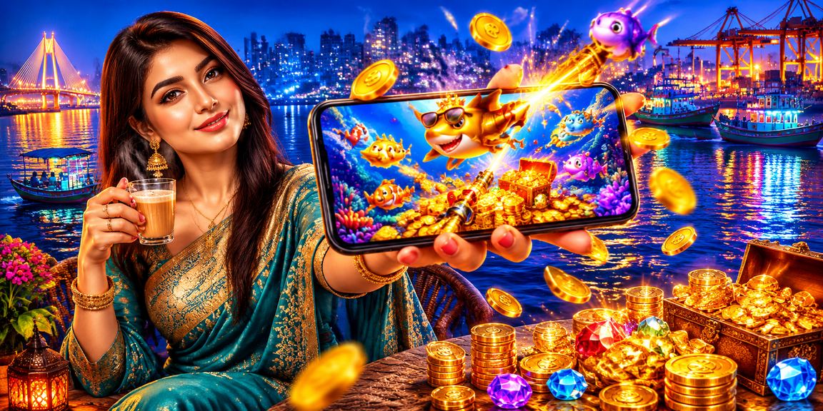 চট্টগ্রামের মডেল সাথে আধুনিক ফিশিং গেম প্লে